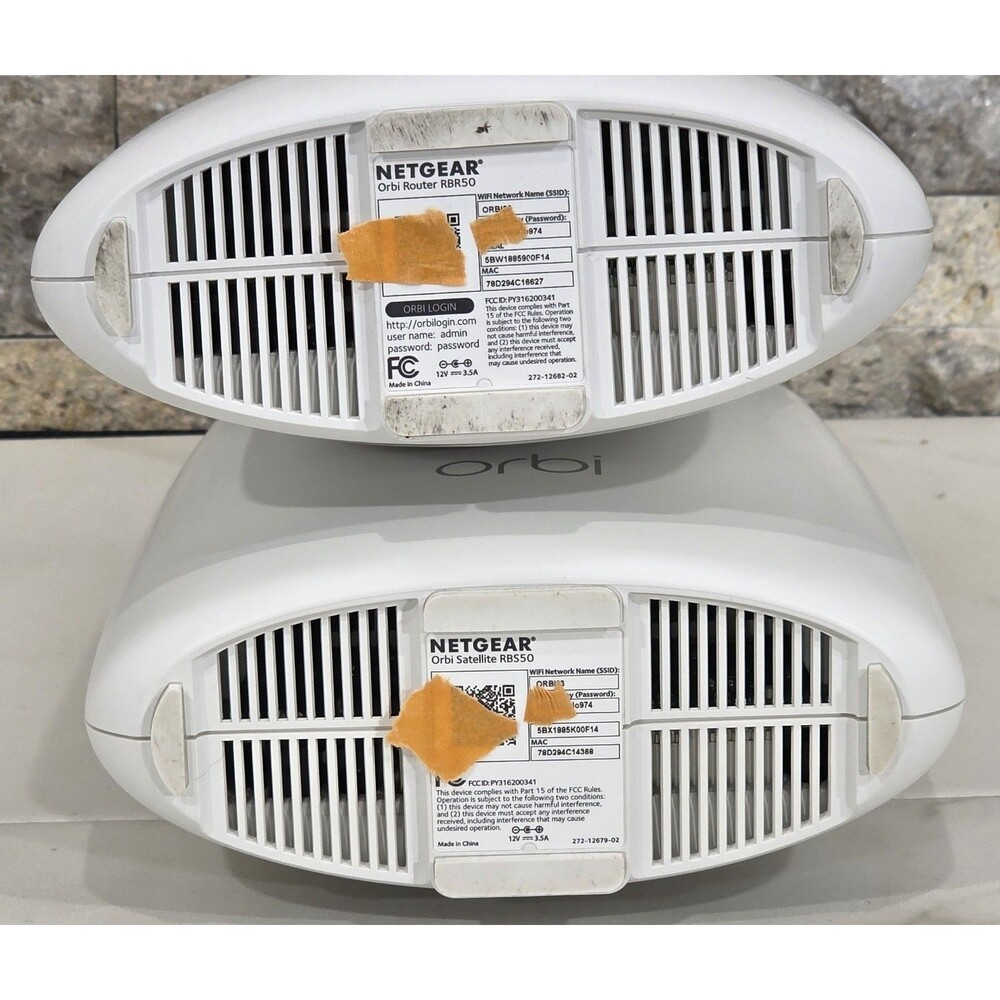 Netgear Orbi RBR50 Wireless WiFi Router with RBS50 Satellite Extender - Picture 8 of 13